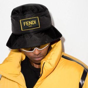 Fendi Logo-Patch Bucket Hat
